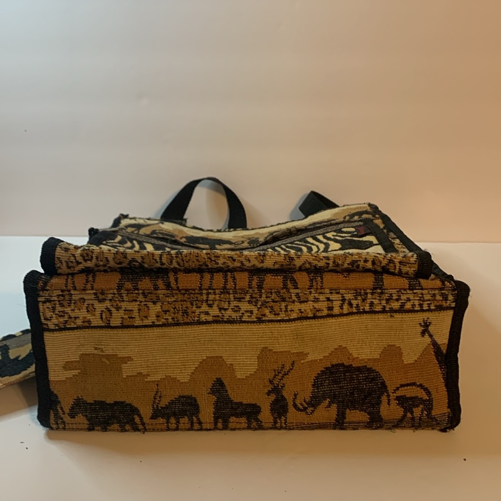 Animal Print Bag W/change Purse Approximately 12 X 12 X 5 Really Cute Used - Picture 5 of 7